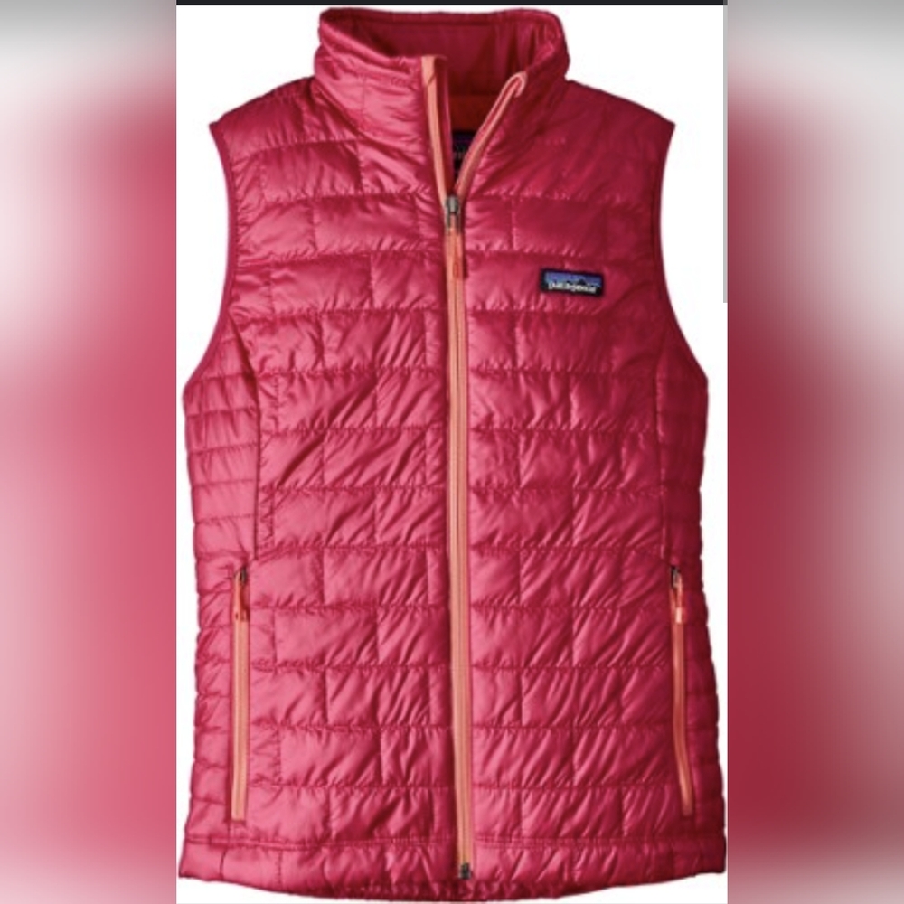 W's medium Patagonia Nano Puff vest in craft pink